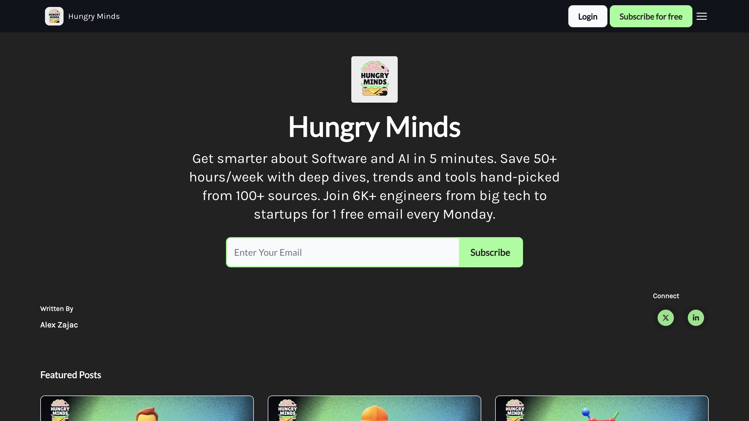 Hungry Minds homepage