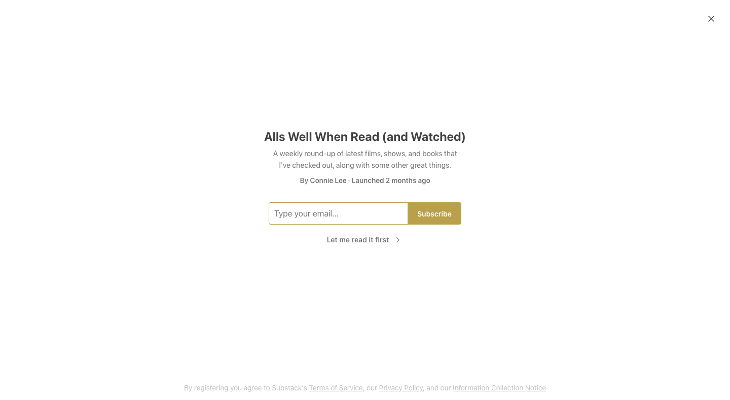 Alls Well When Read (and Watched) homepage
