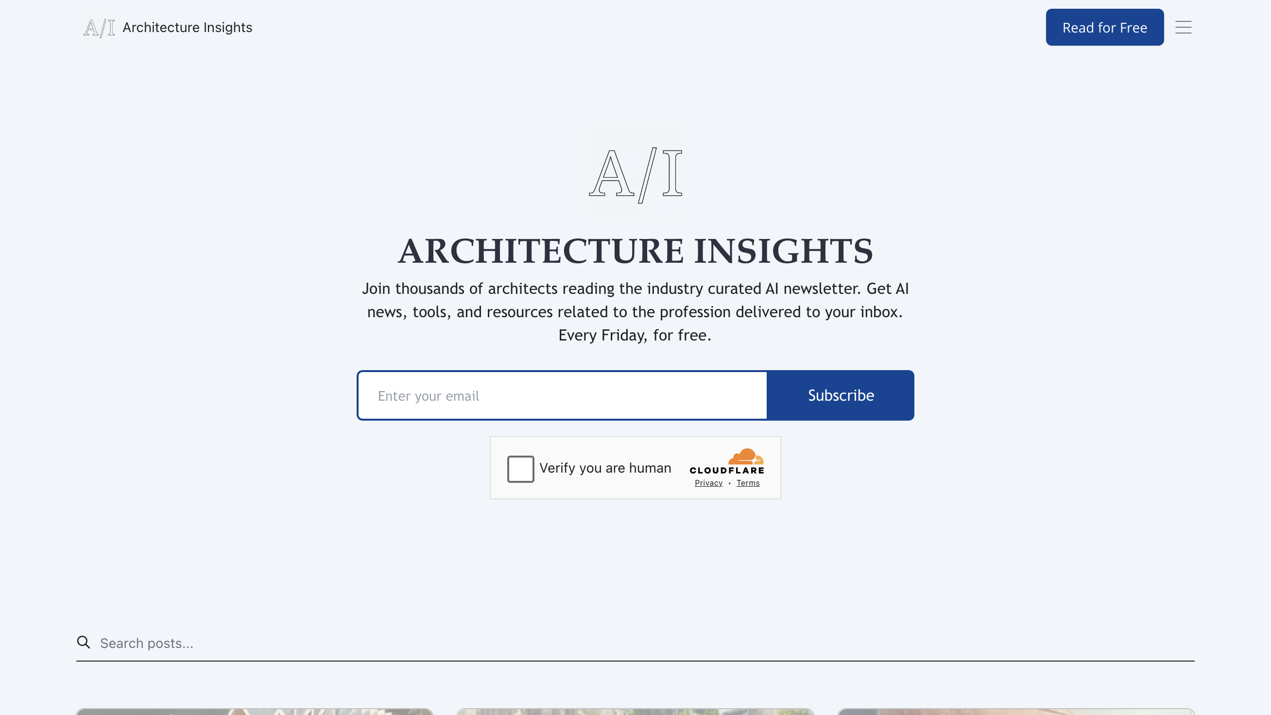 Architecture Insights homepage