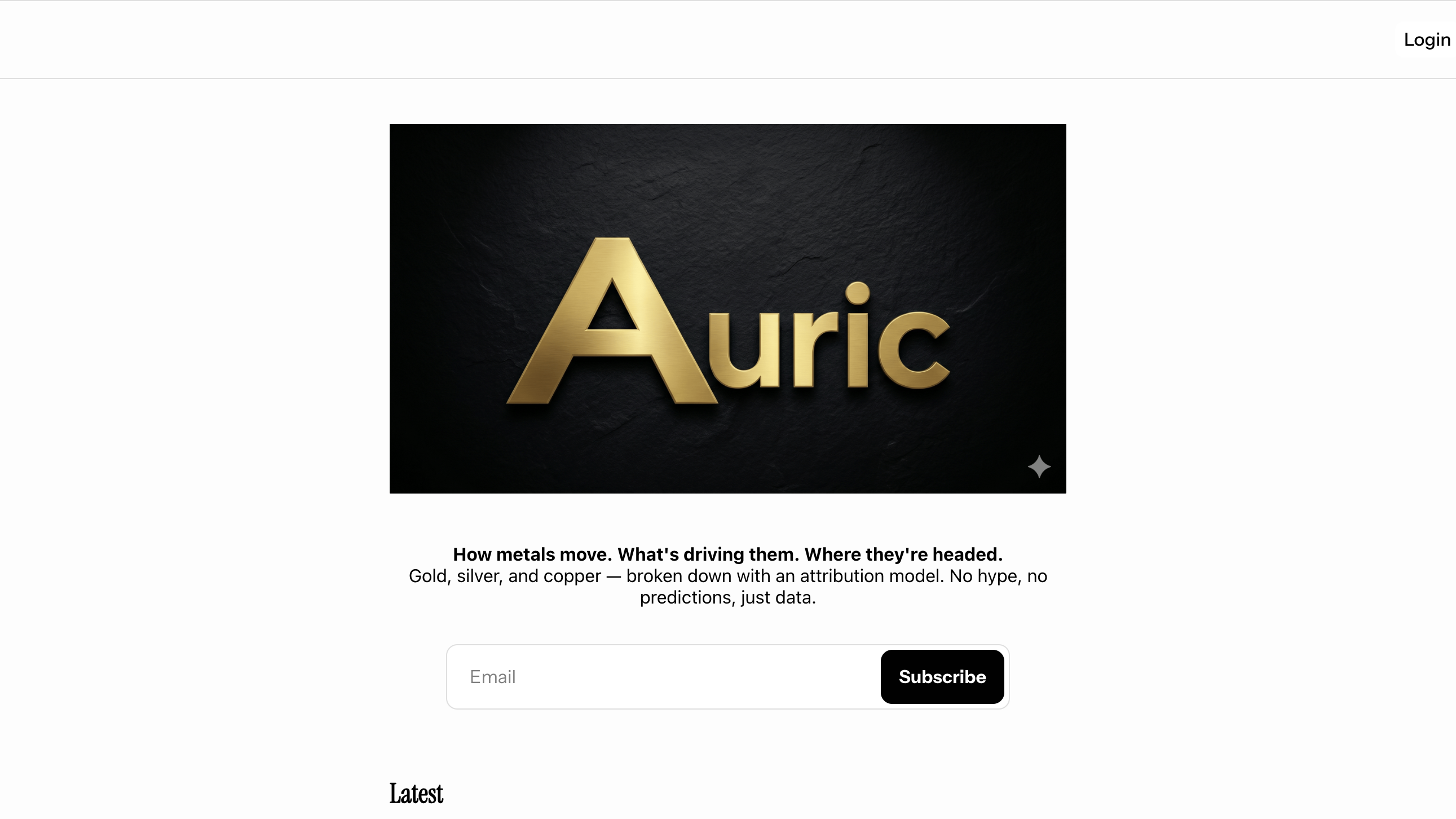 Auric Metals Primer  homepage
