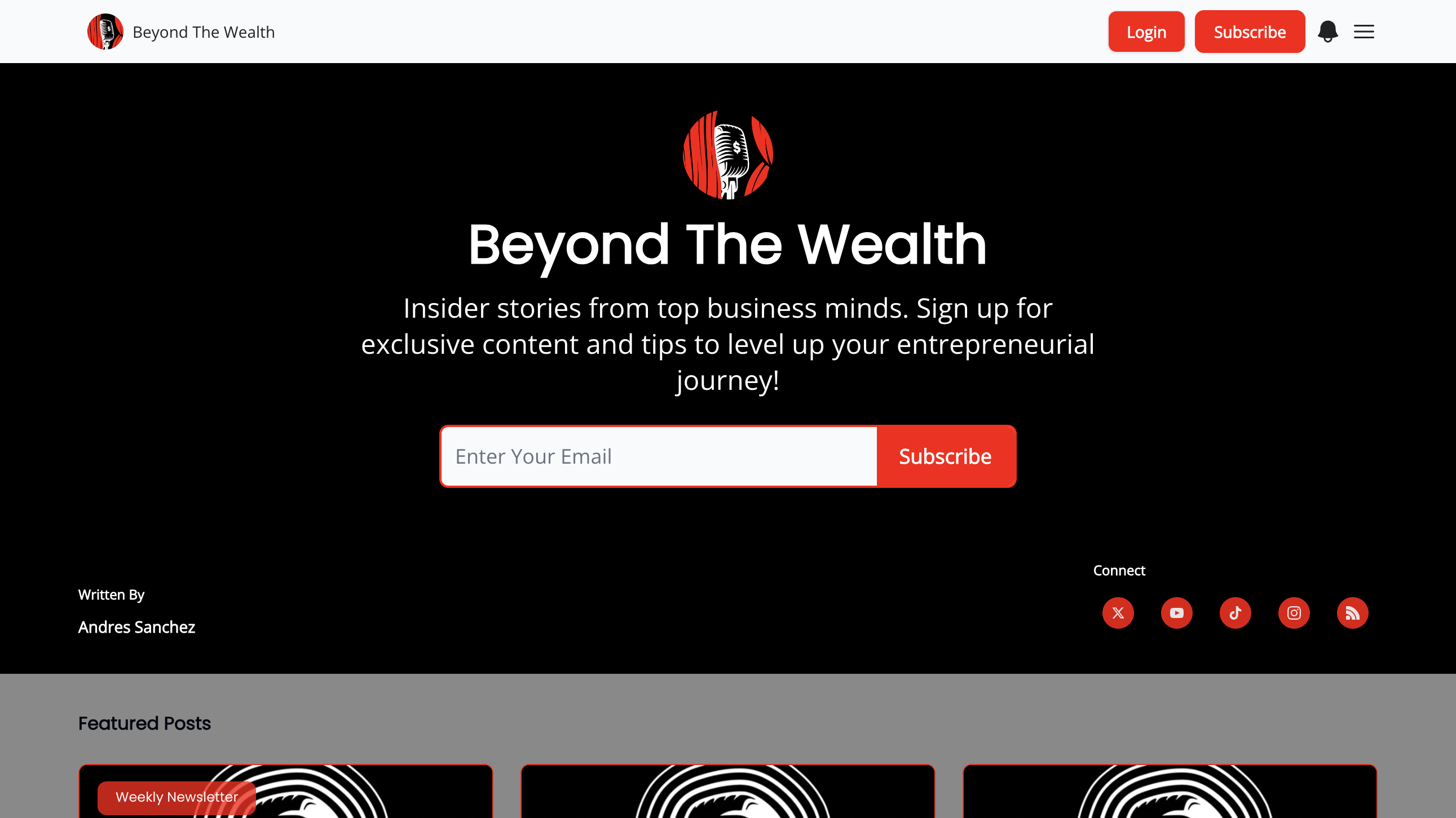 Beyond The Wealth  homepage