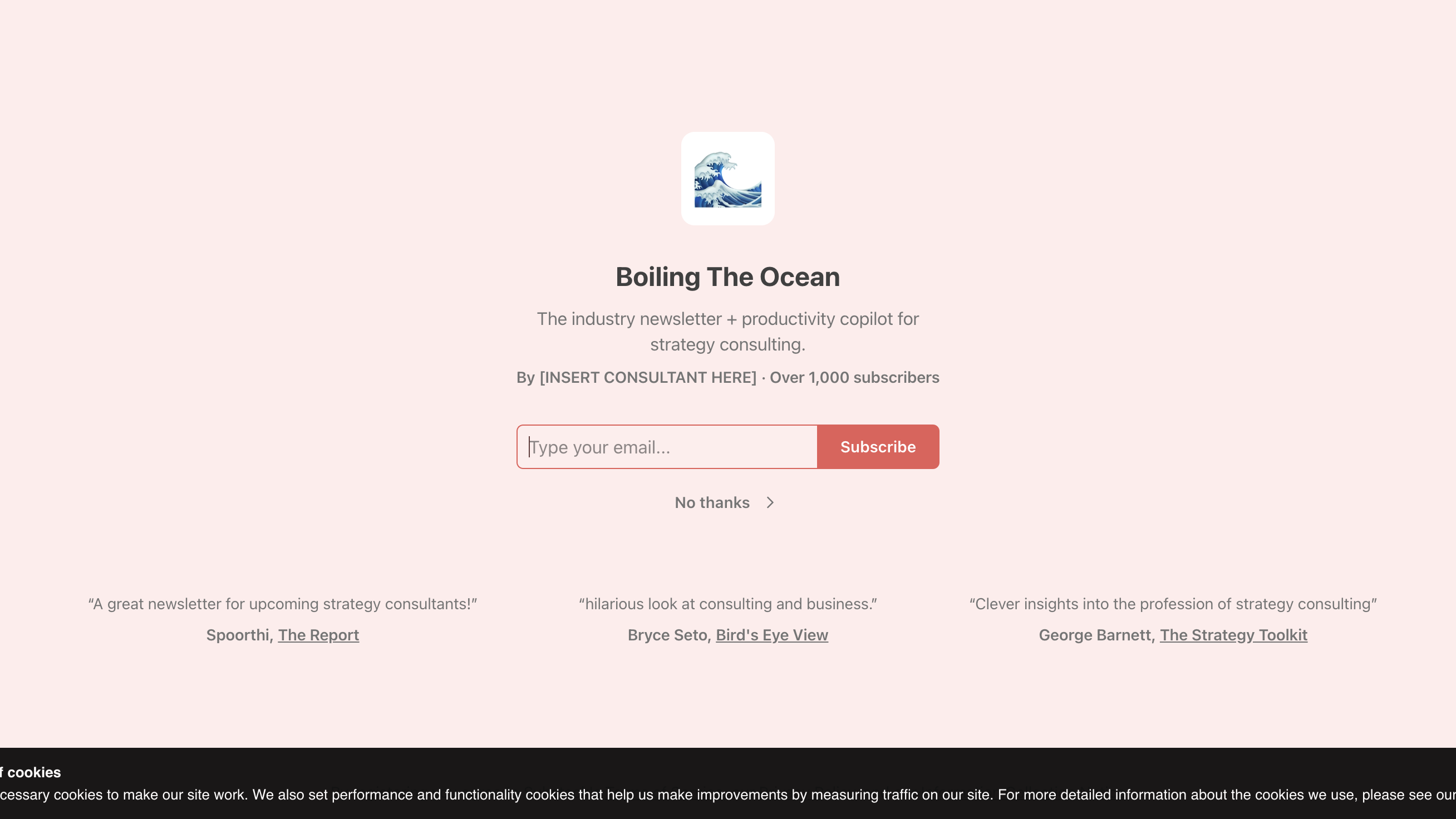 Boiling The Ocean homepage