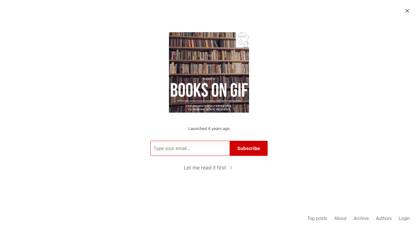 Books on GIF homepage