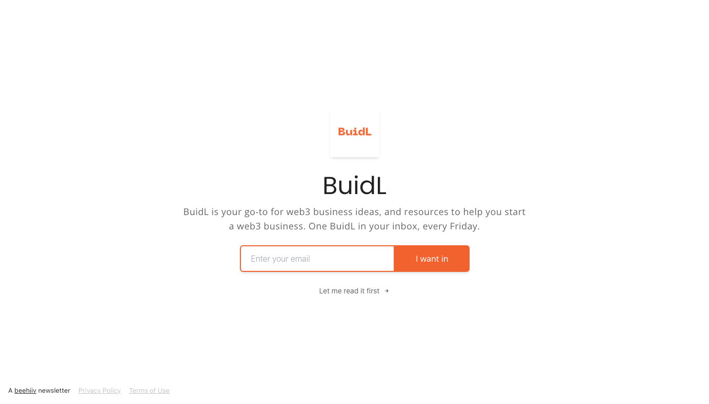 BuidL homepage
