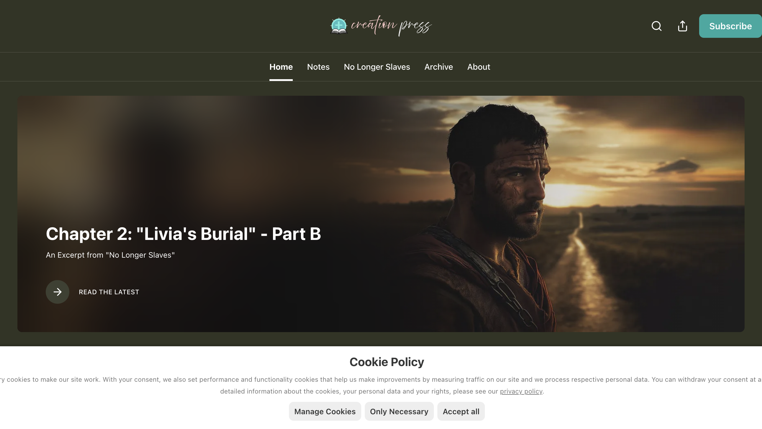Creation Press homepage