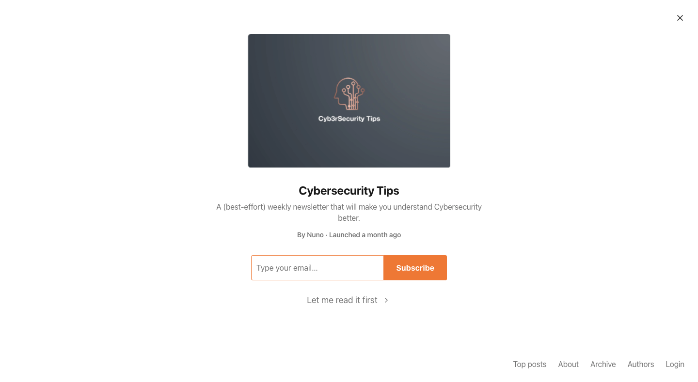 Cybersecurity Tips homepage