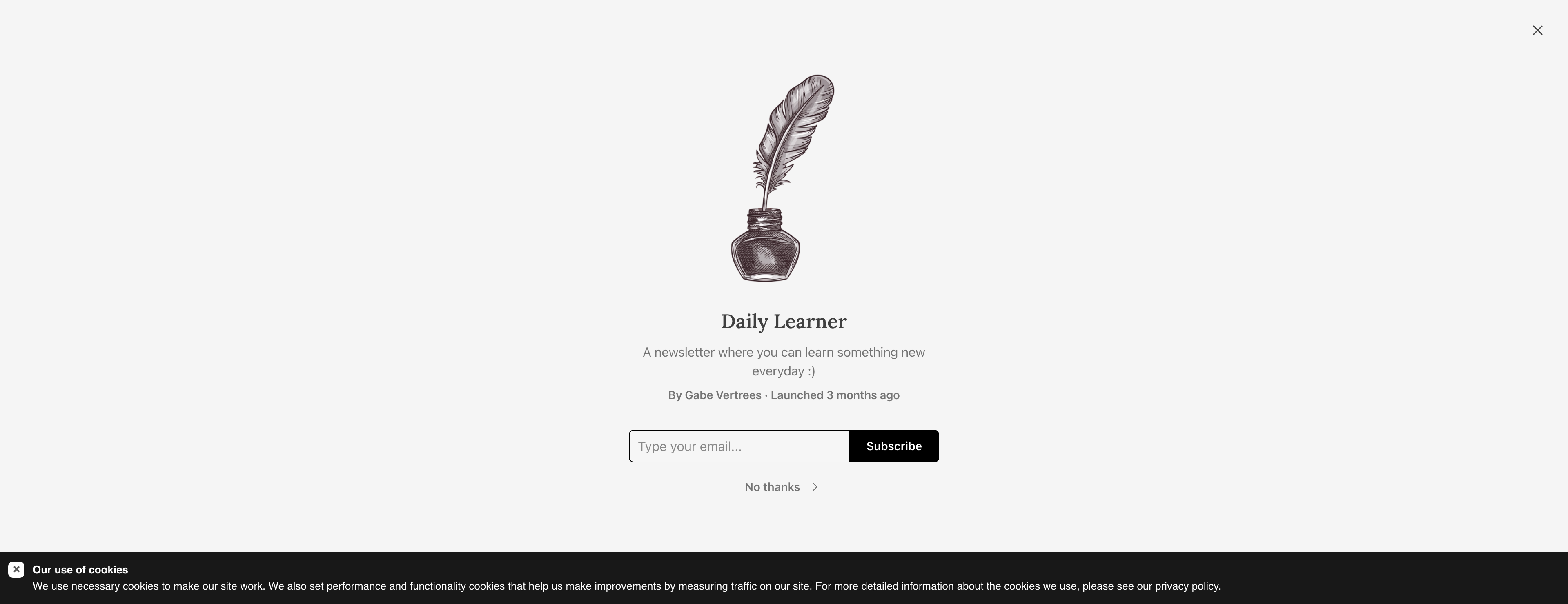 Daily Learner homepage