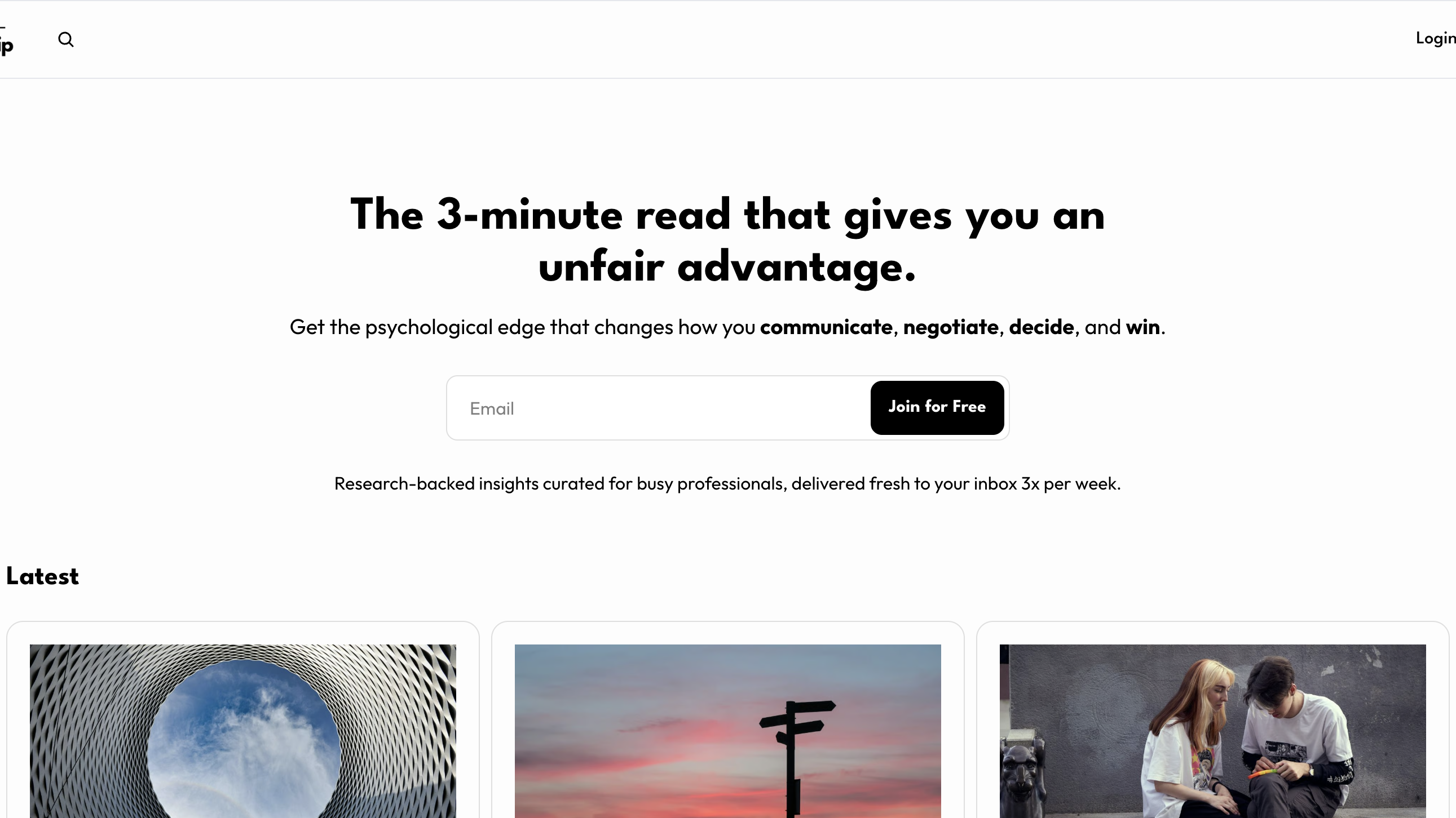 Daily Mindset Flip homepage