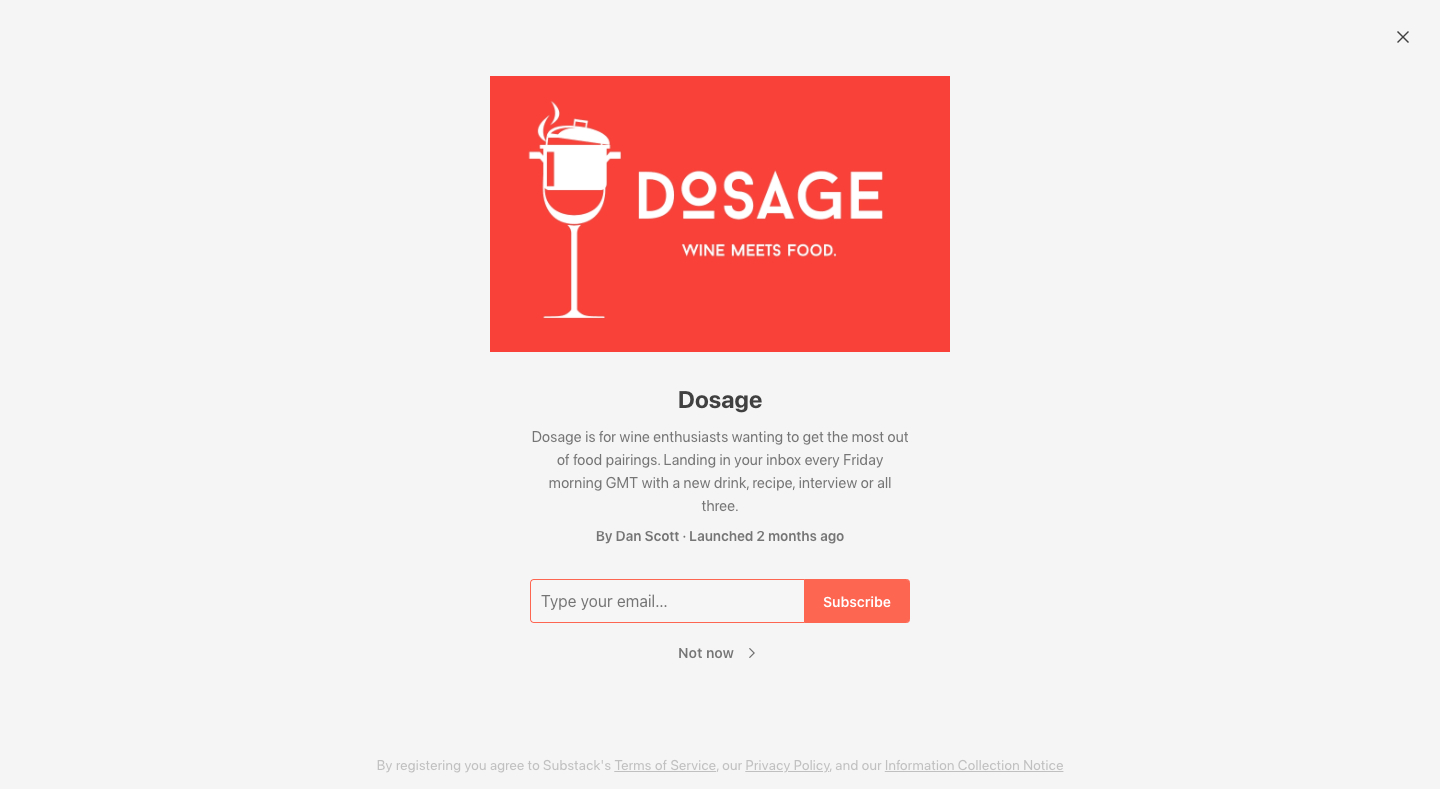 Dosage homepage