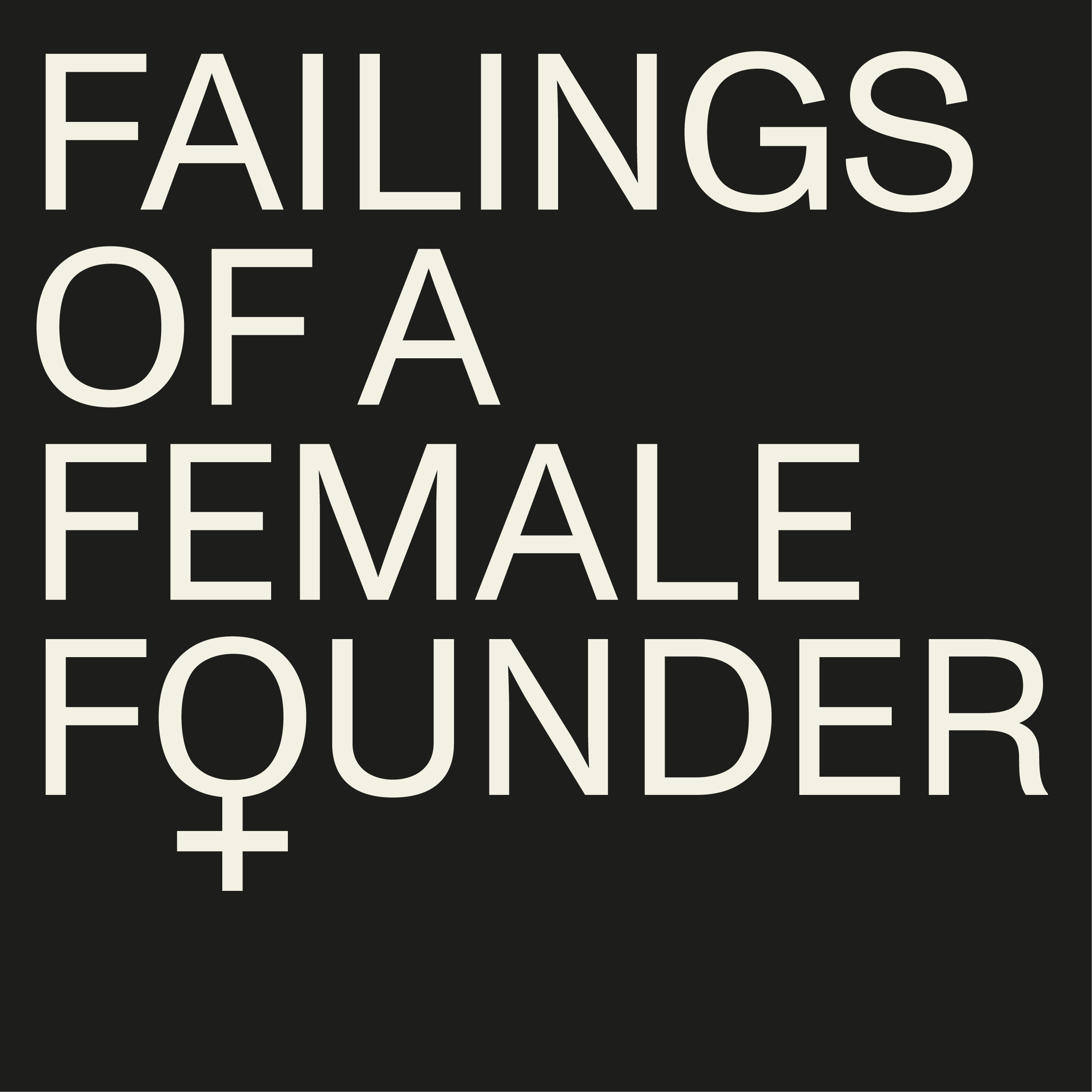 Failings of a Female Founder logo