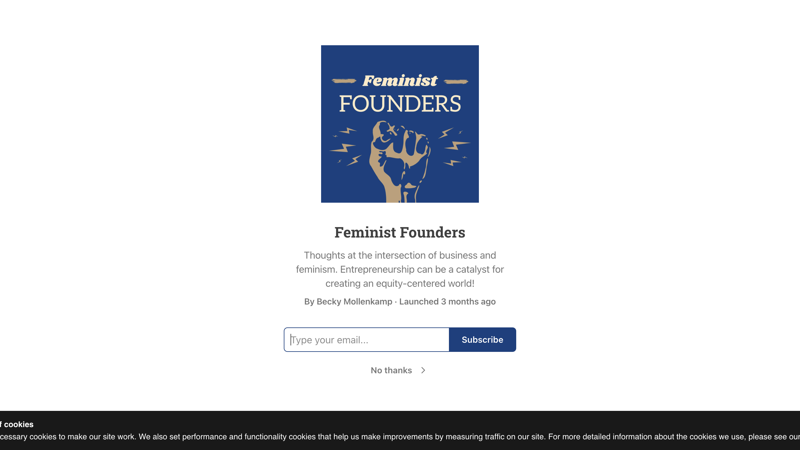 Feminist Founders homepage