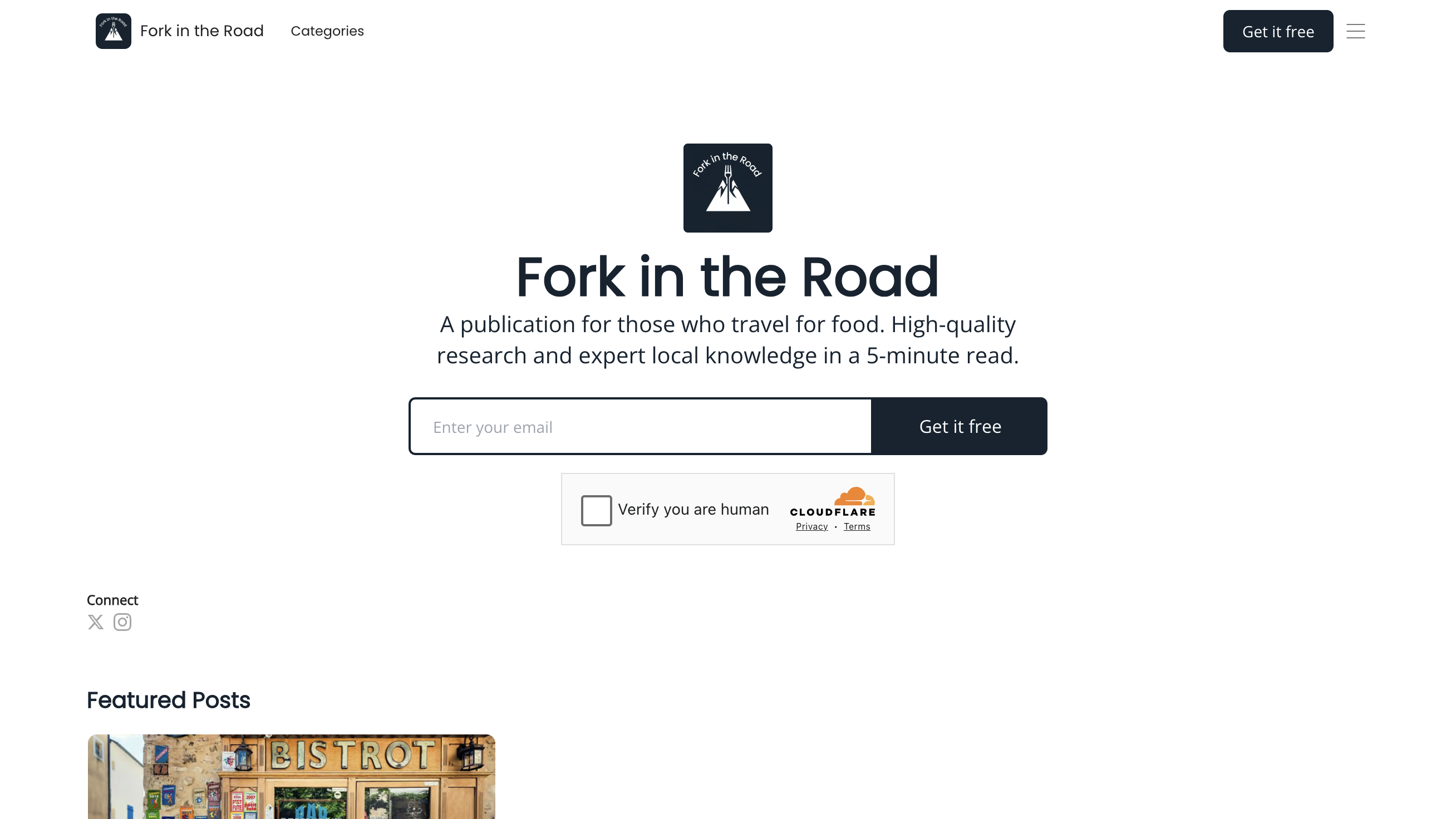 Fork in the Road homepage