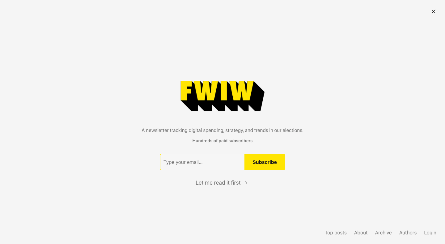 FWIW homepage