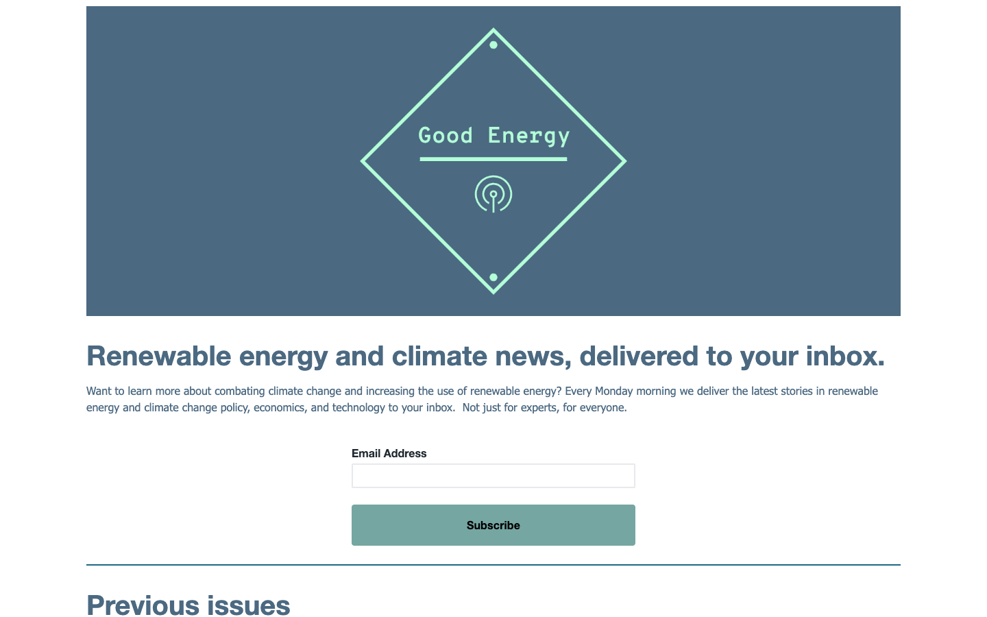 Good Energy homepage