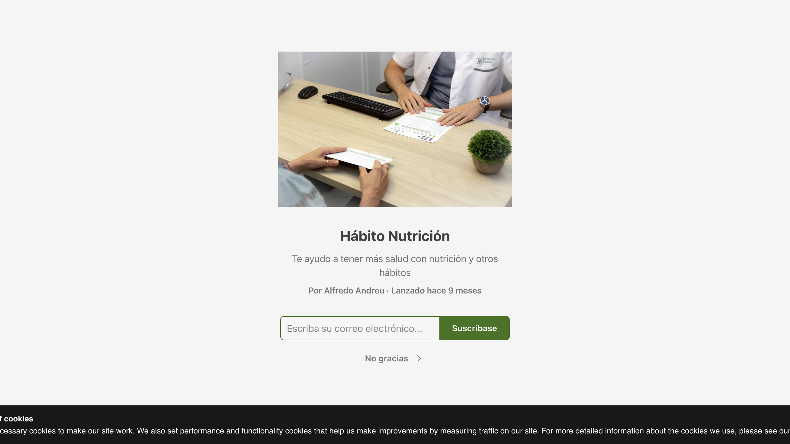 Habito Nutricion homepage