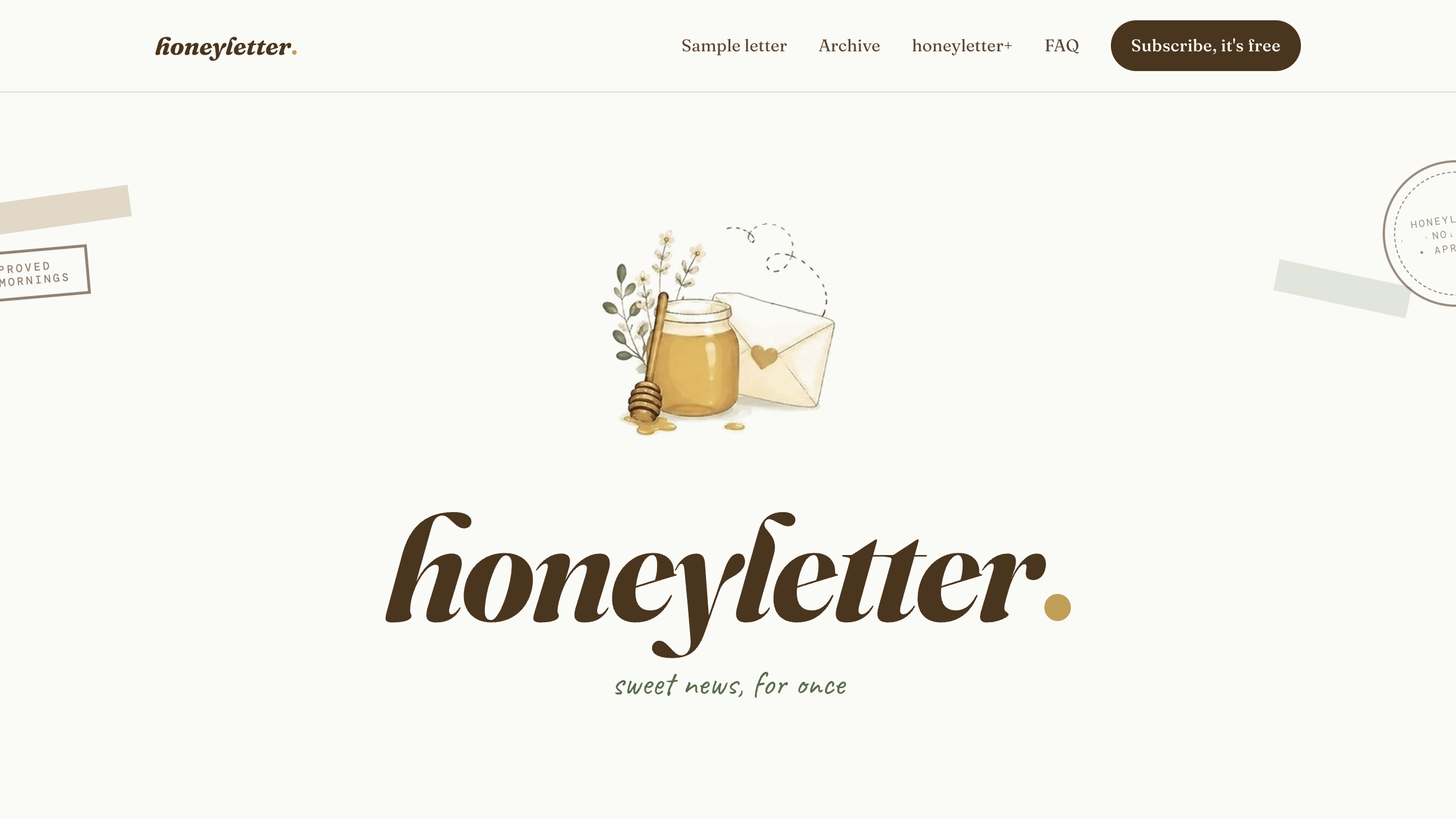 Honeyletter homepage
