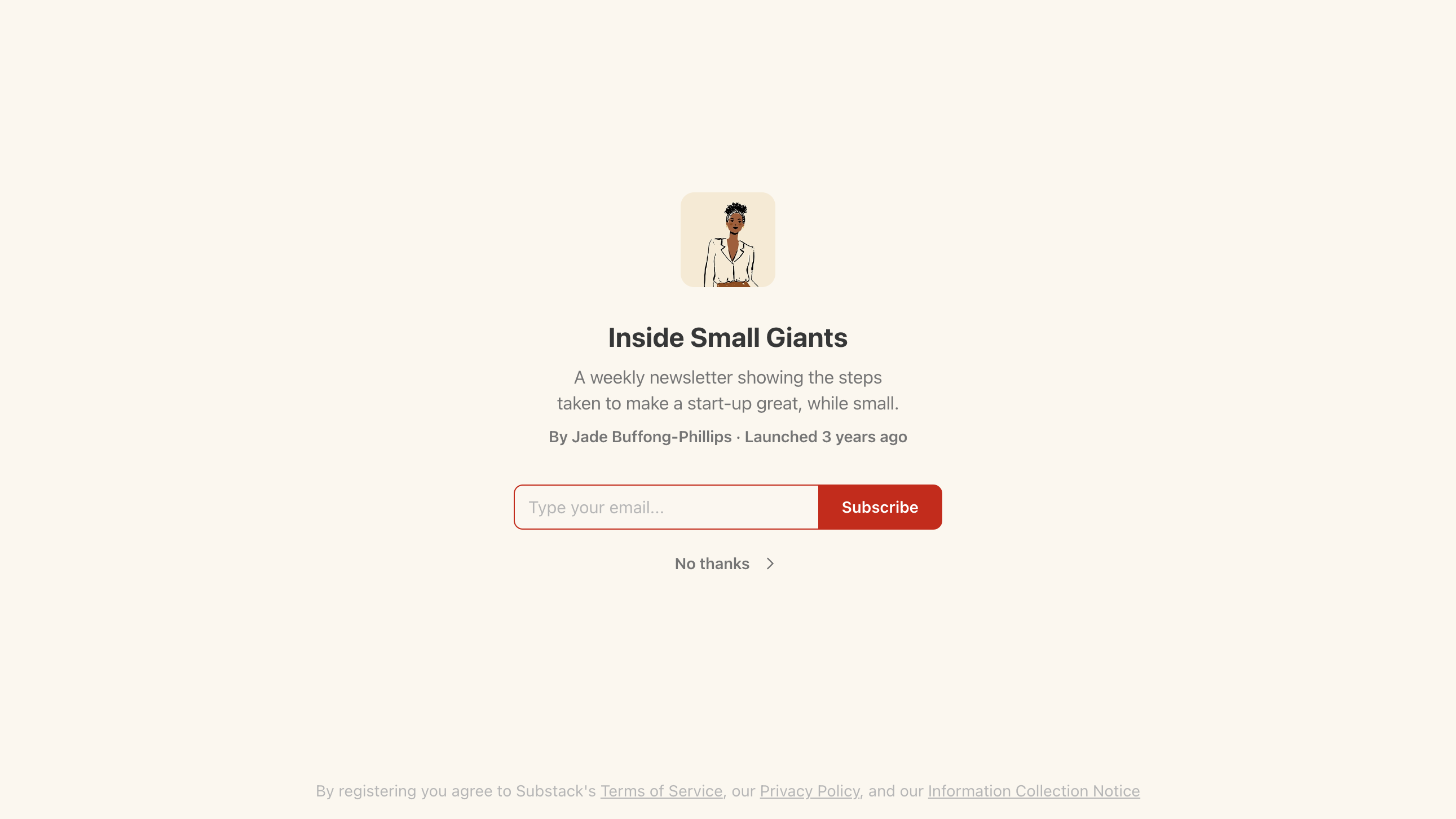 Inside Small Giants homepage