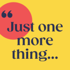 Just One More Thing logo