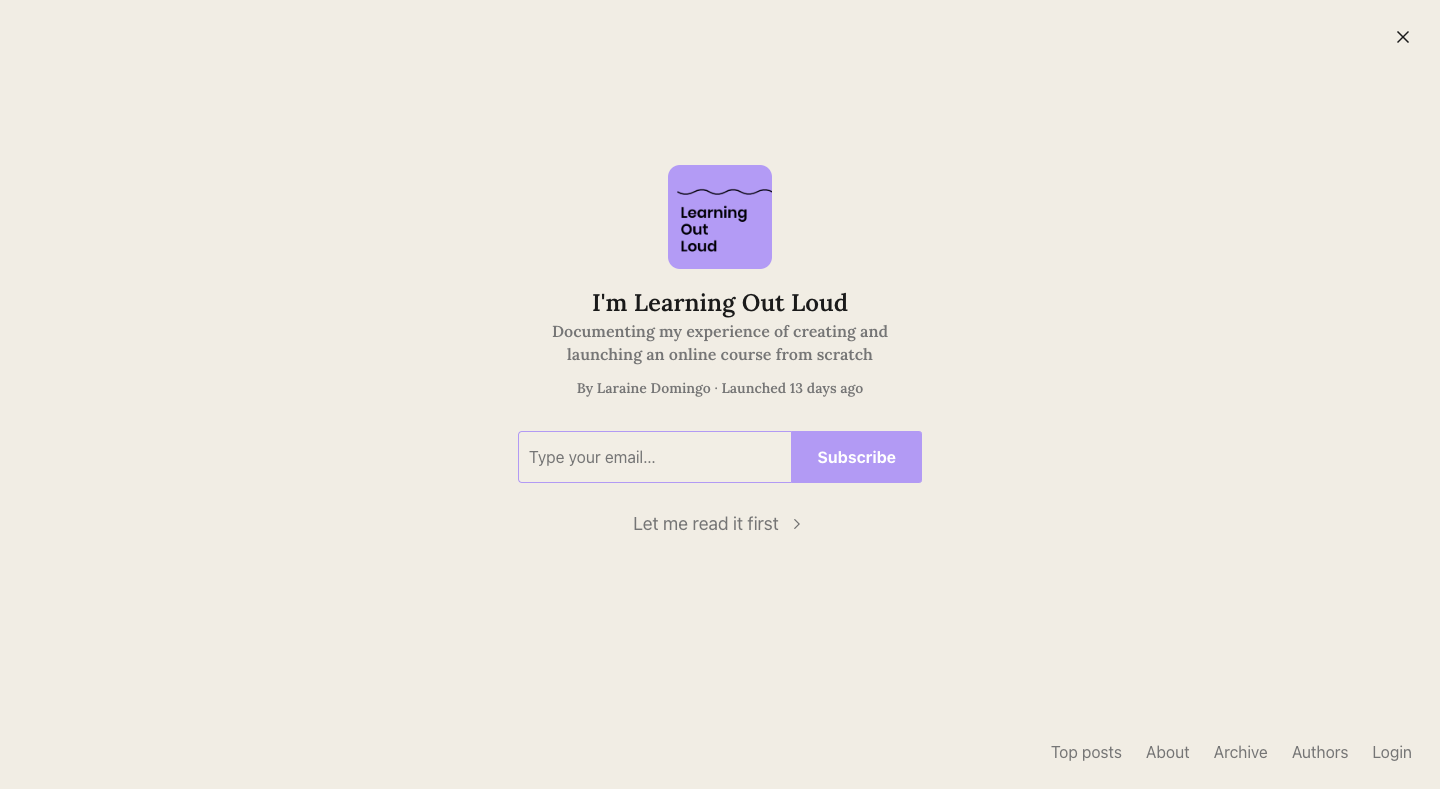 I’m Learning Out Loud homepage