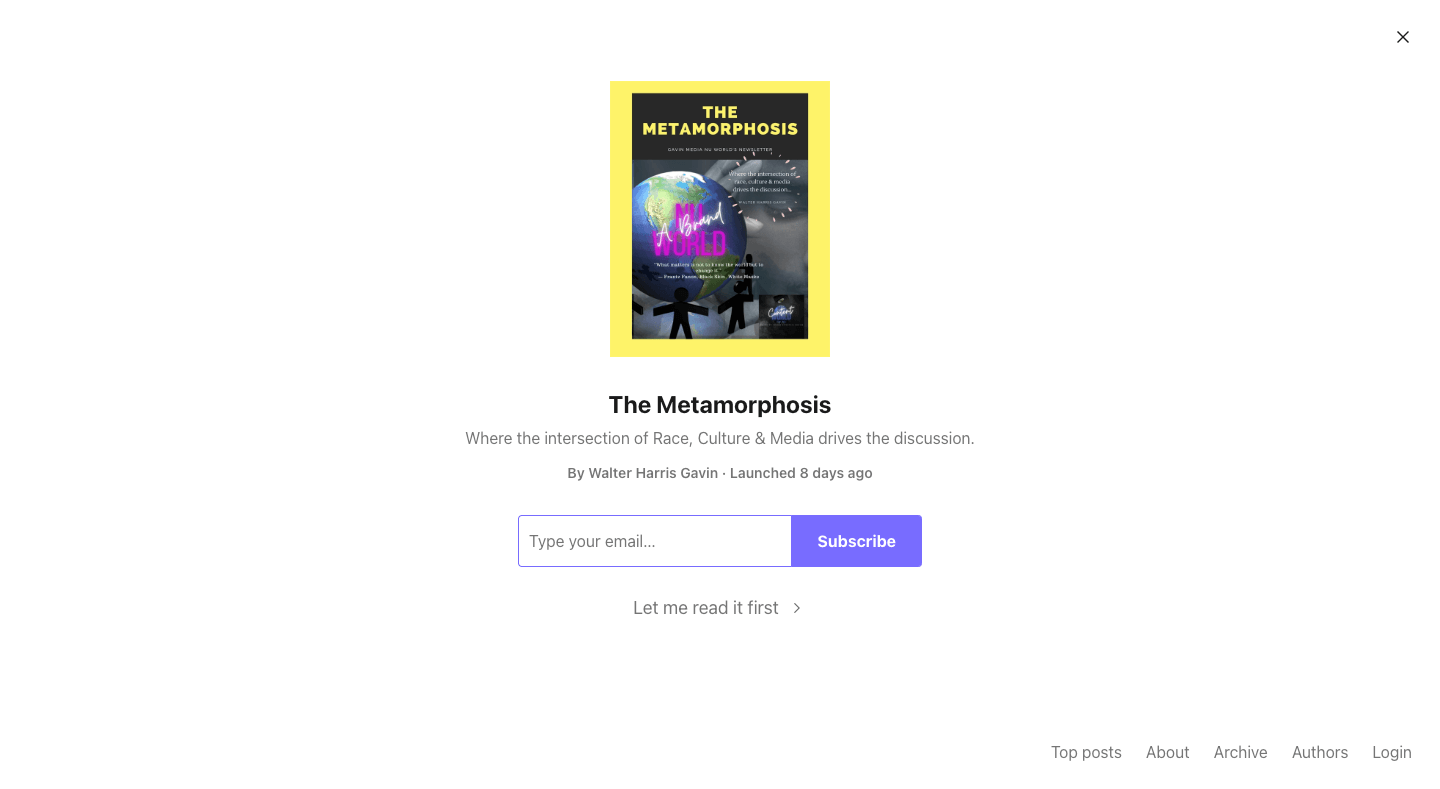 The Metamorphosis homepage