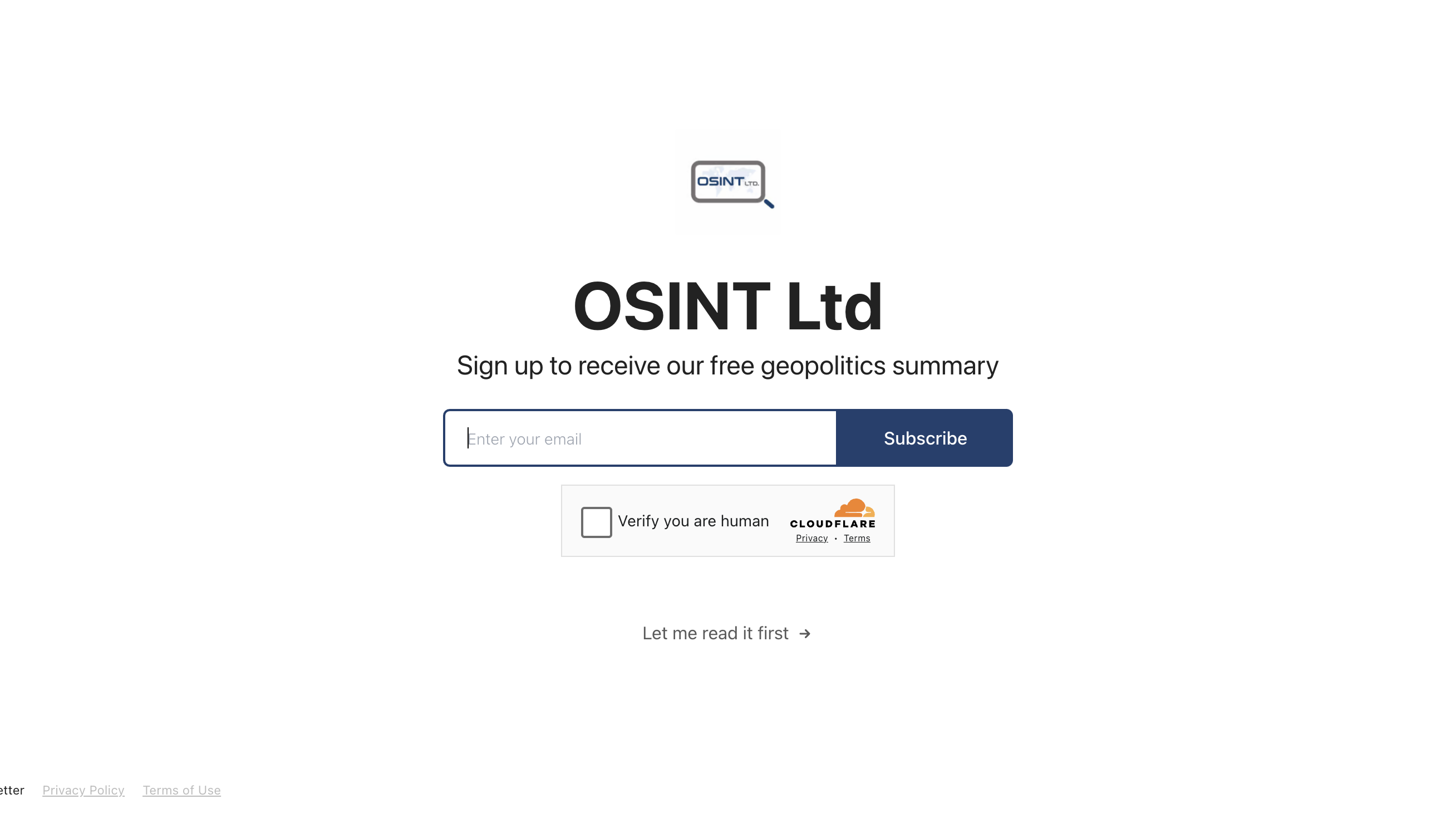OSINTSUM homepage