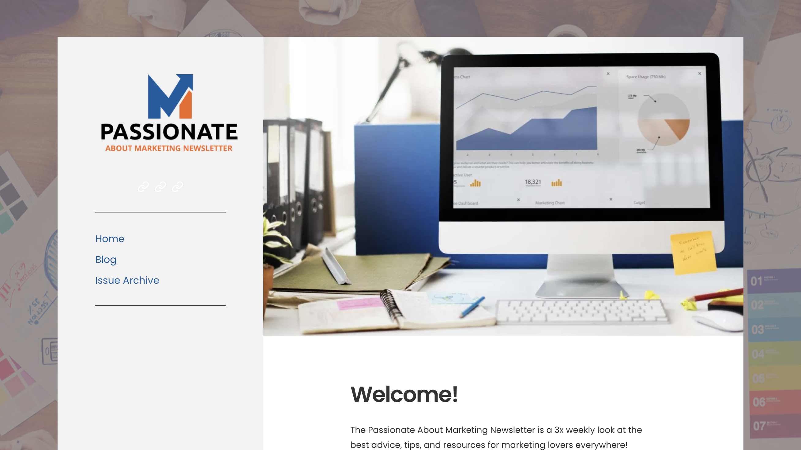 Passionate About Marketing homepage