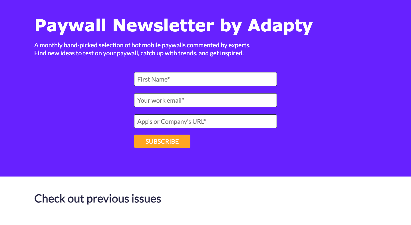 Paywall Newsletter homepage