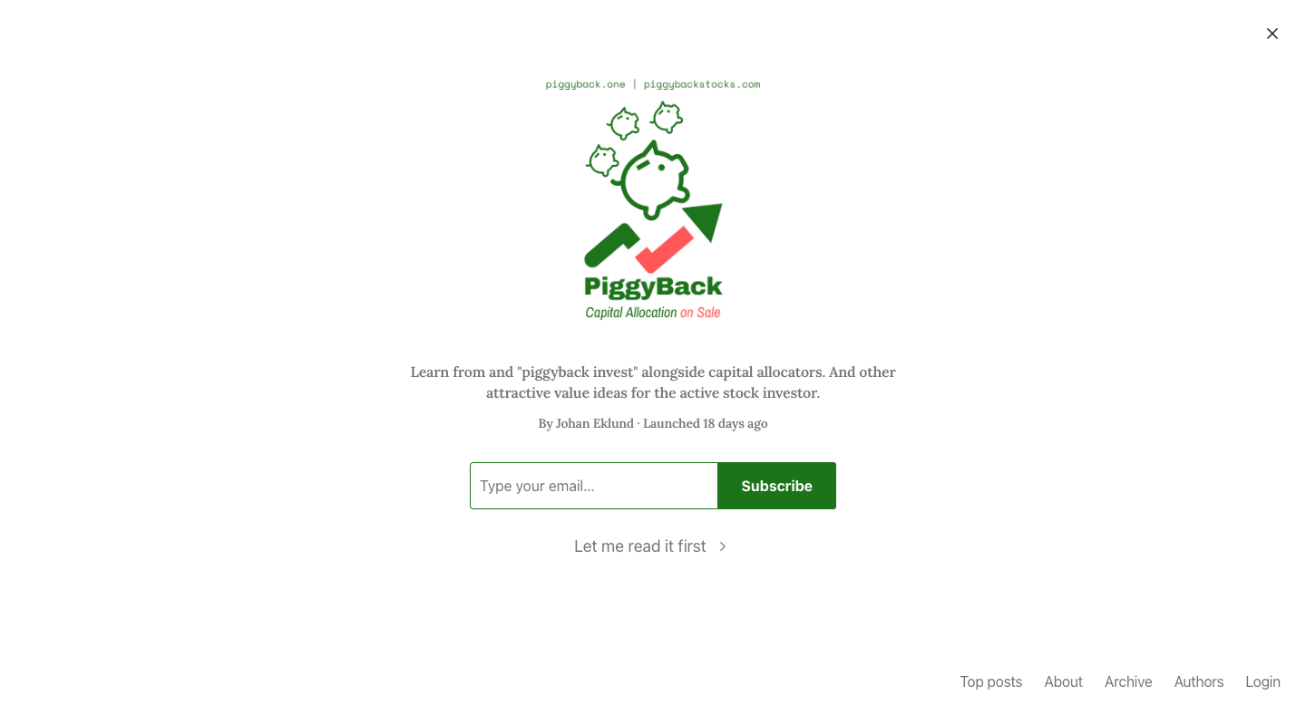 PiggyBack homepage