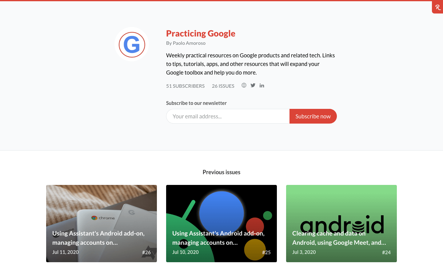 Practicing Google homepage