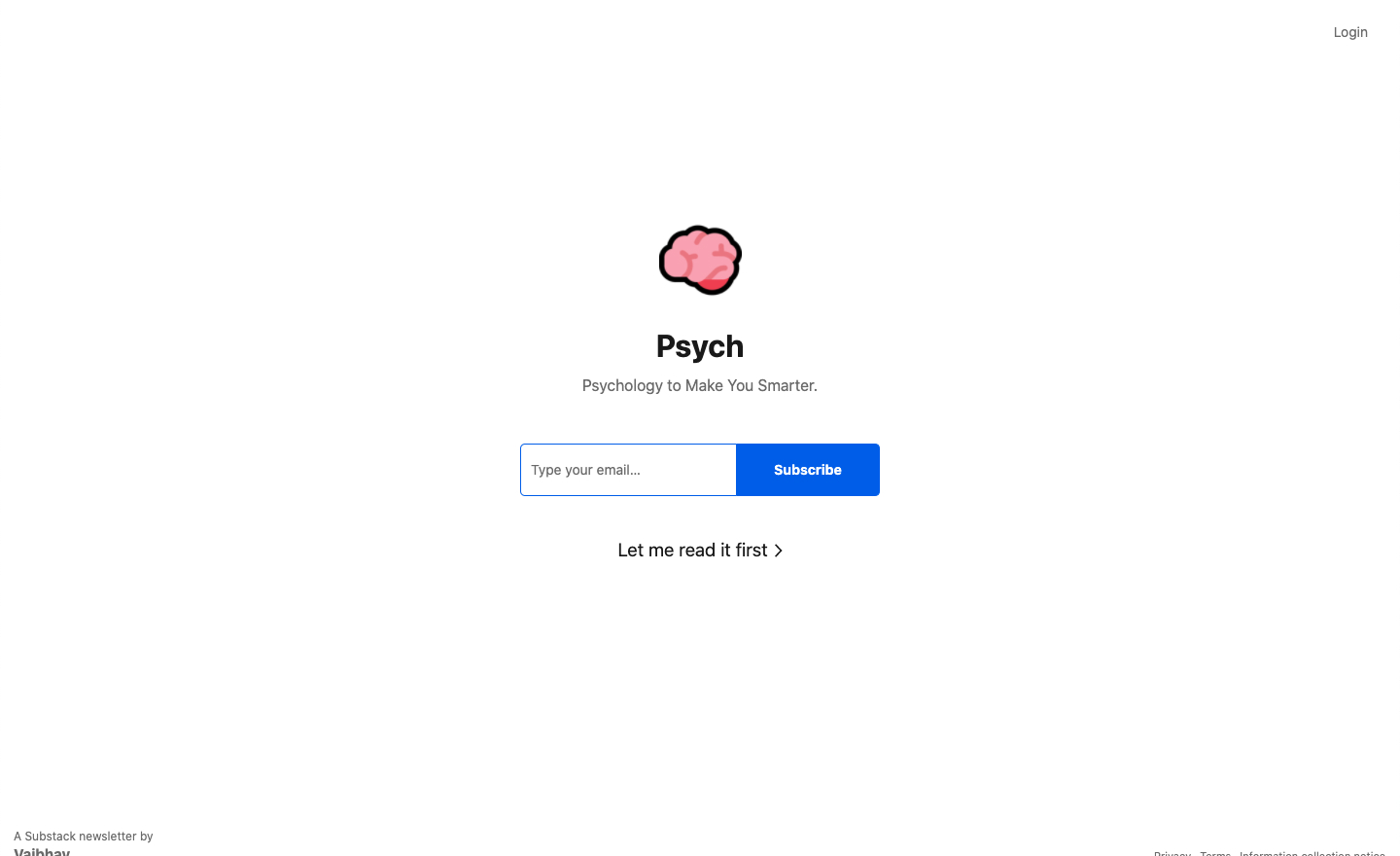 Psych 🧠 homepage