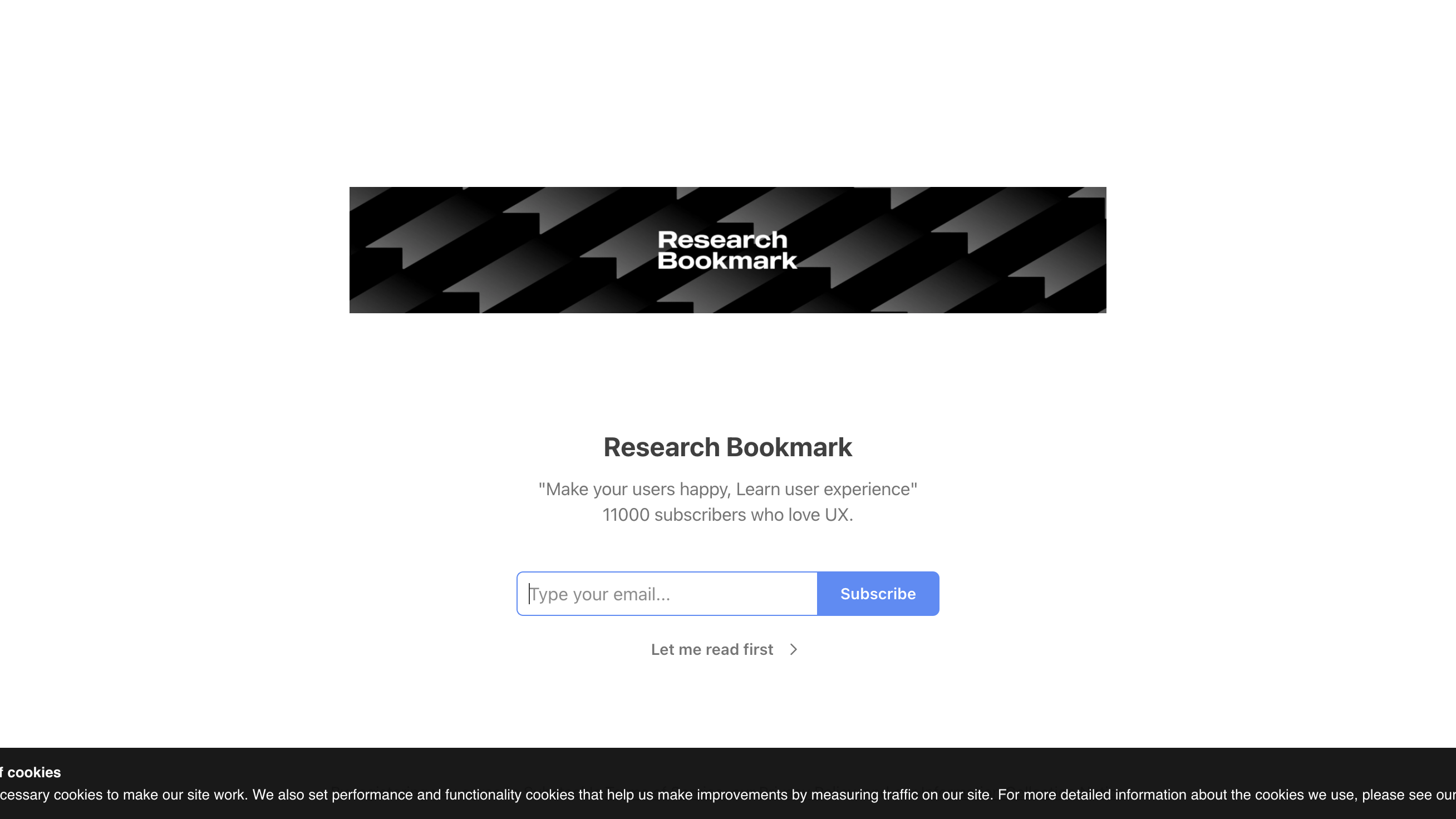 Research Bookmark homepage