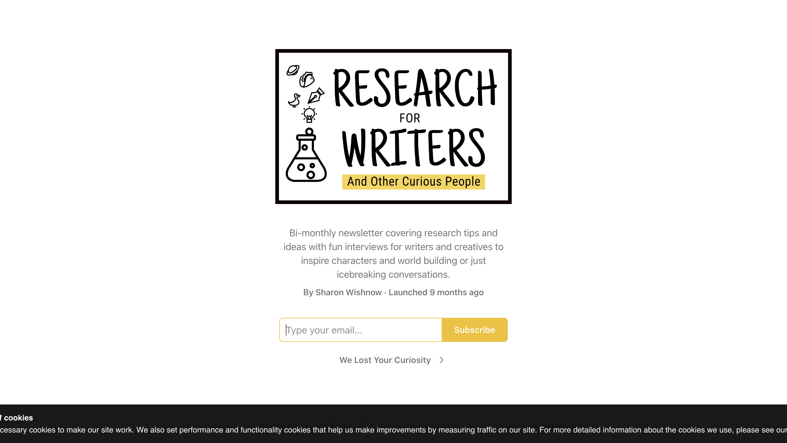 Research for Writers and Other Curious People homepage
