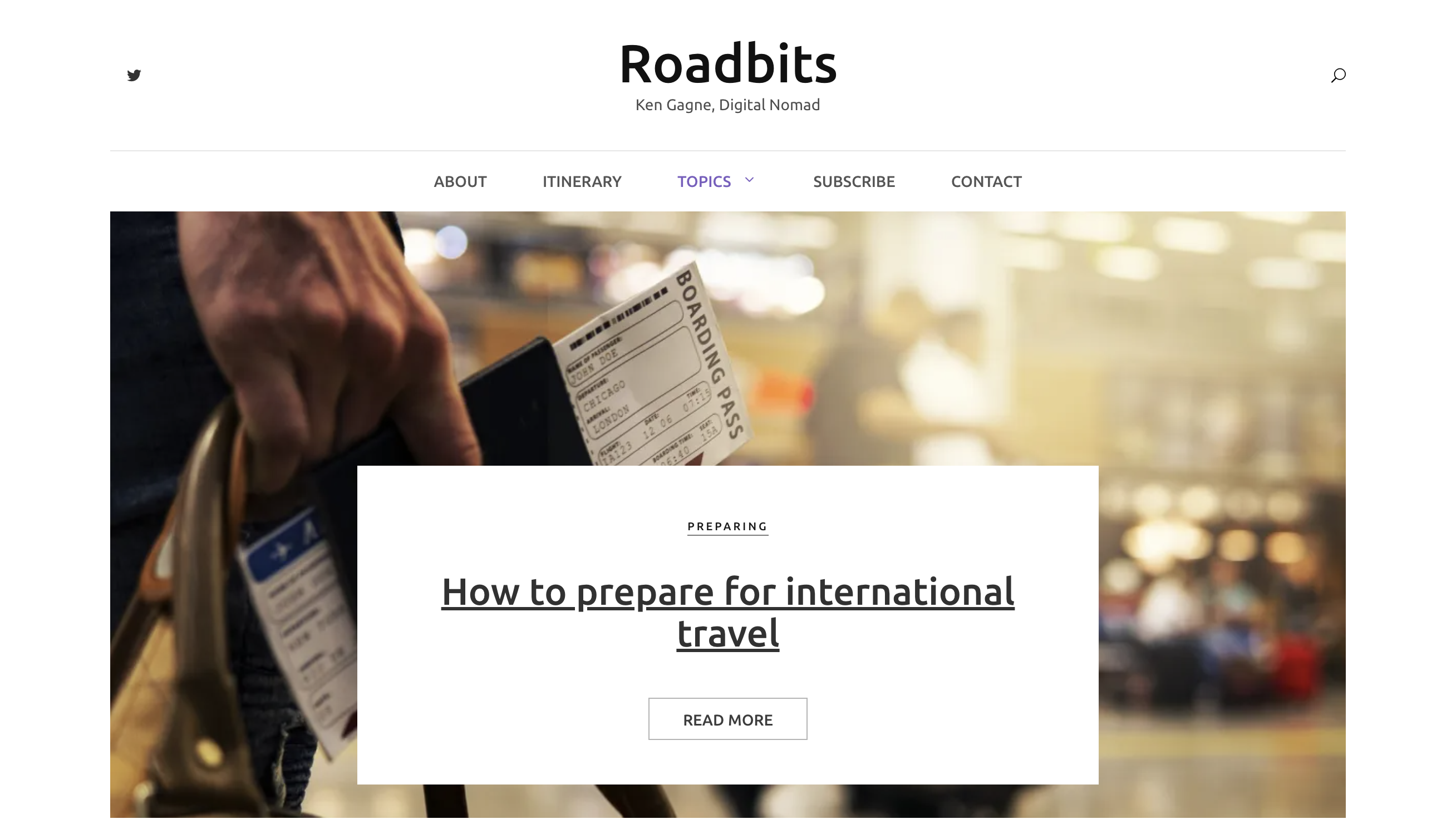 Roadbits homepage