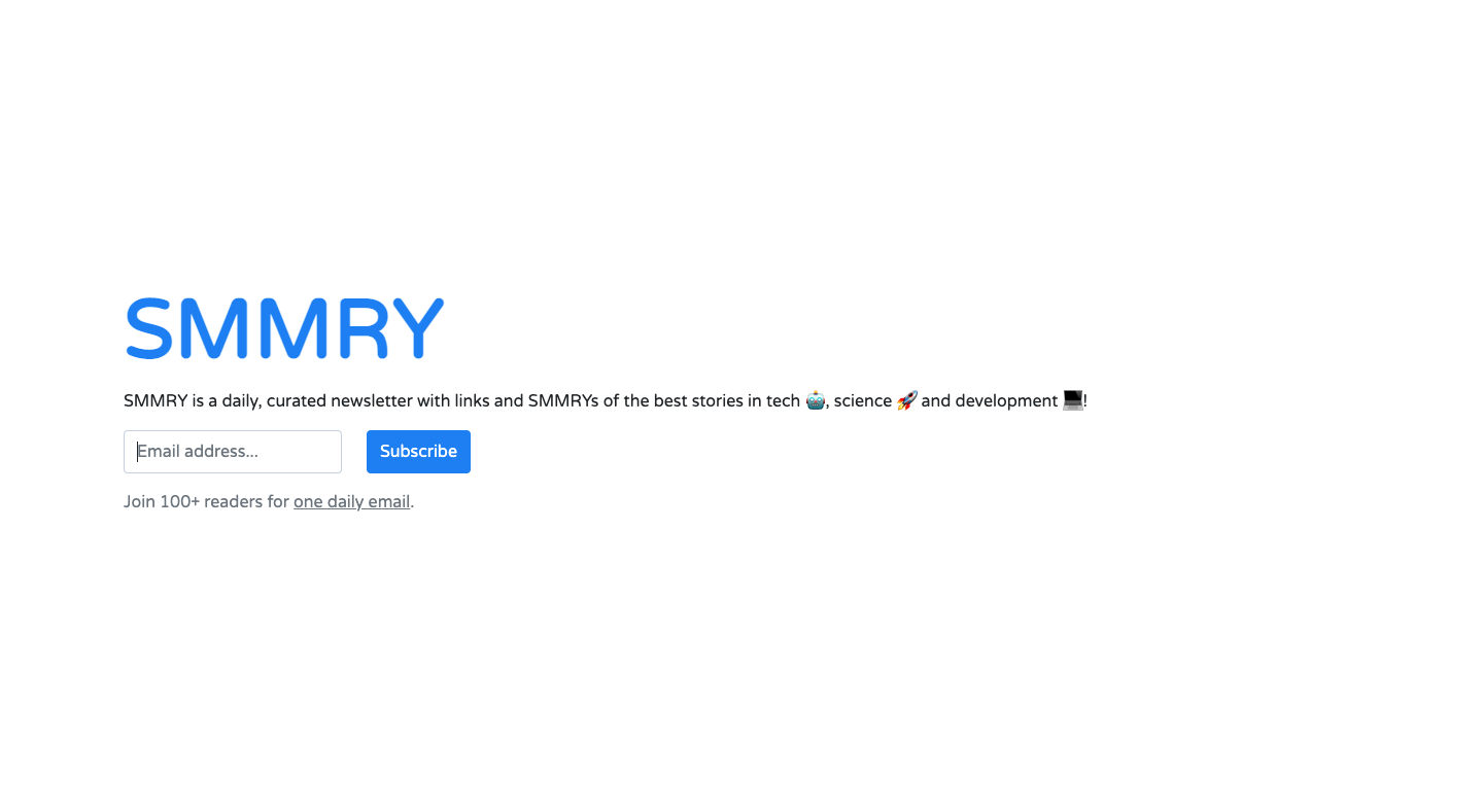SMMRY homepage
