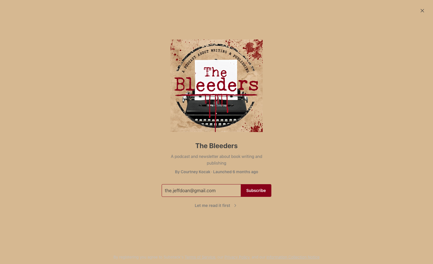 The Bleeders homepage