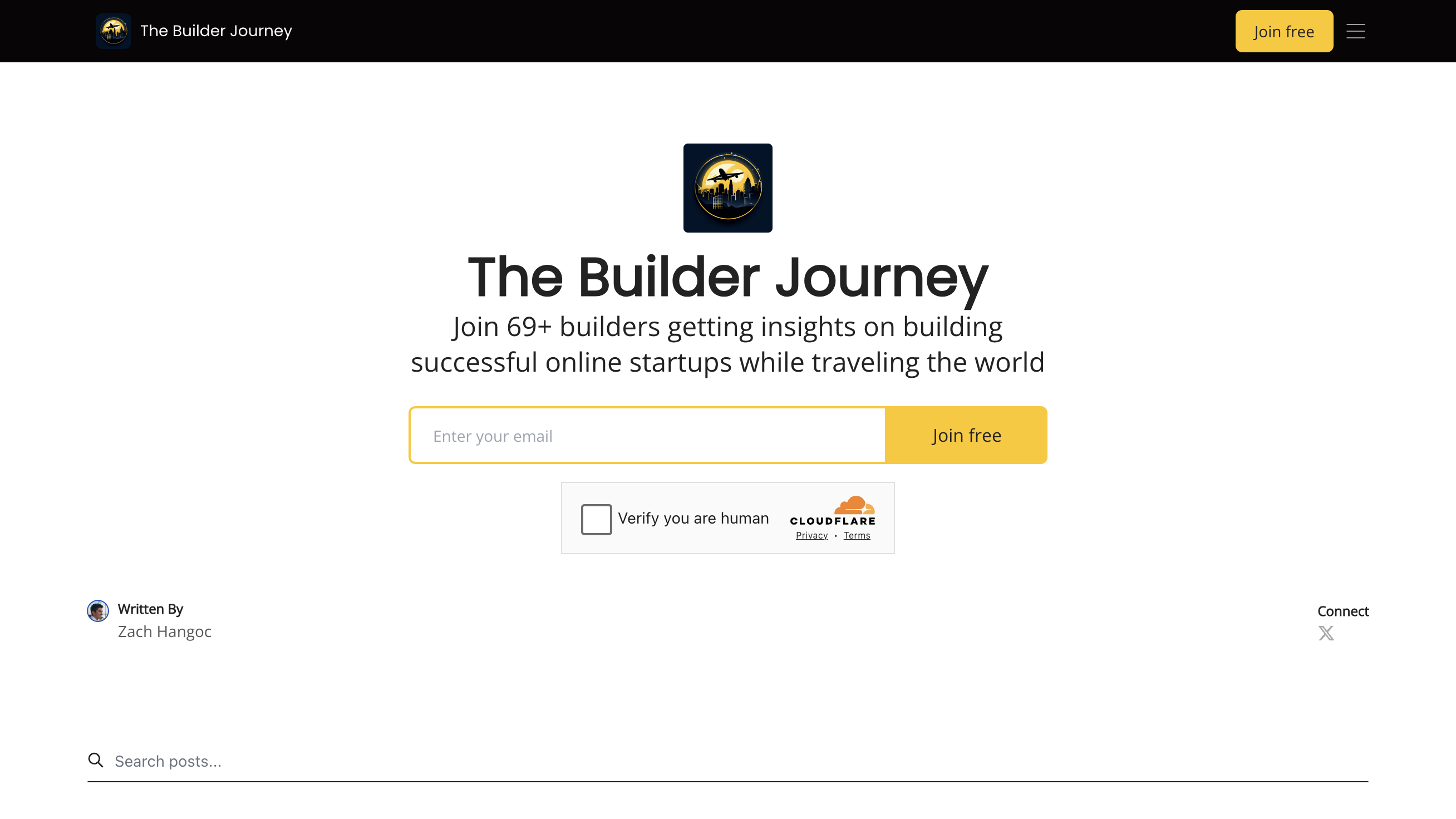 The Builder Journey homepage