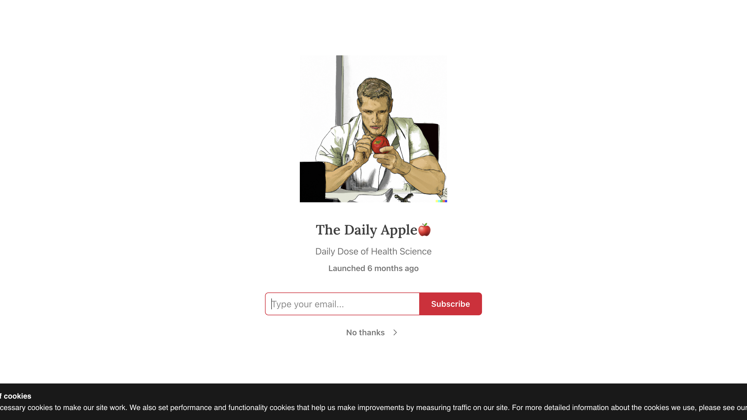 The Daily Apple homepage