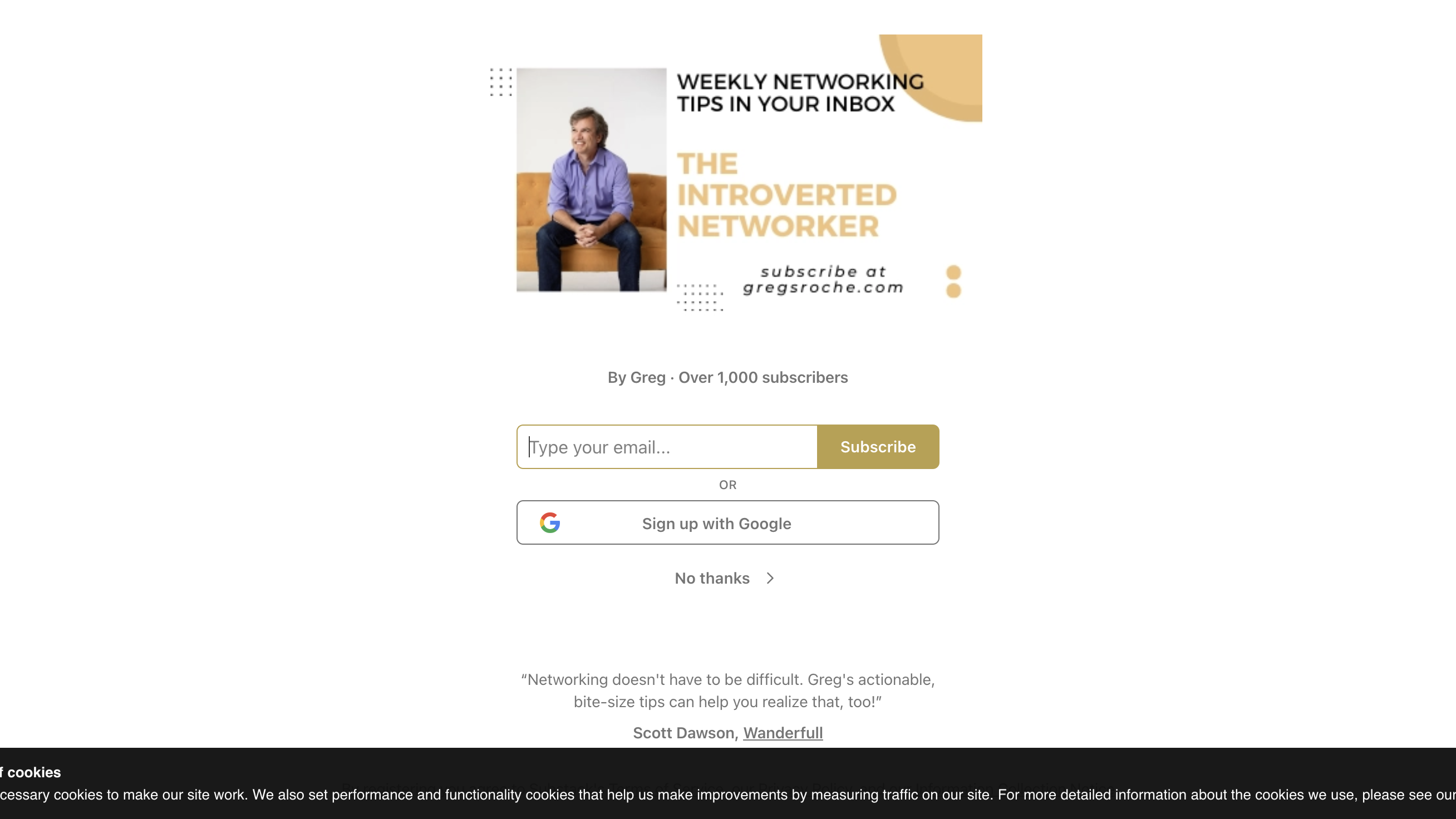 The Introverted Networker  homepage