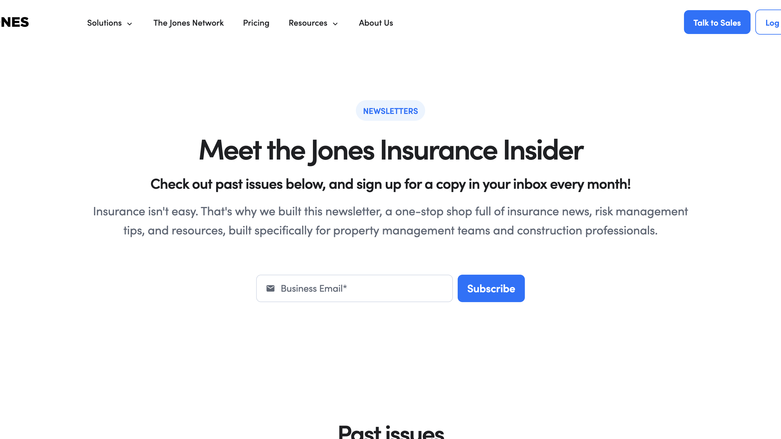 The Jones Insurance Insider homepage