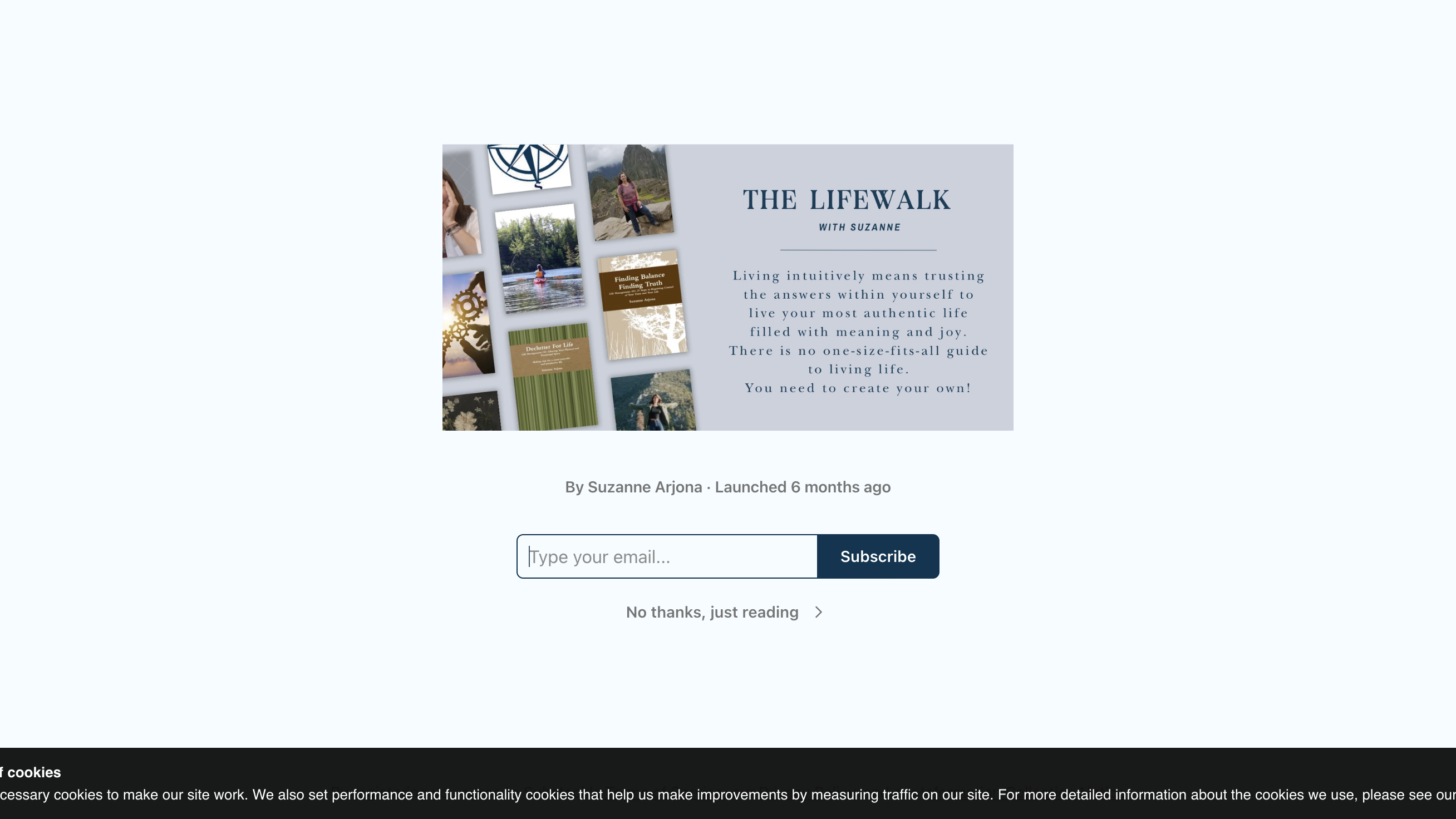 The LifeWalk homepage