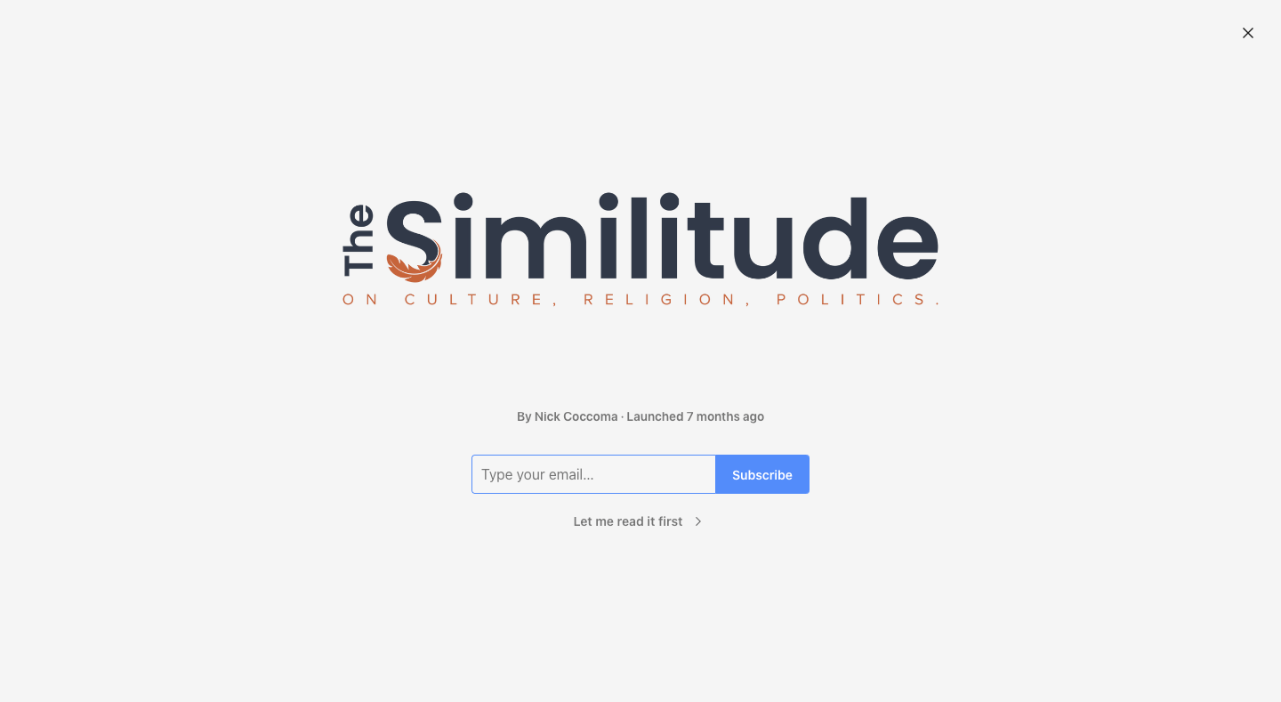 The Similitude homepage
