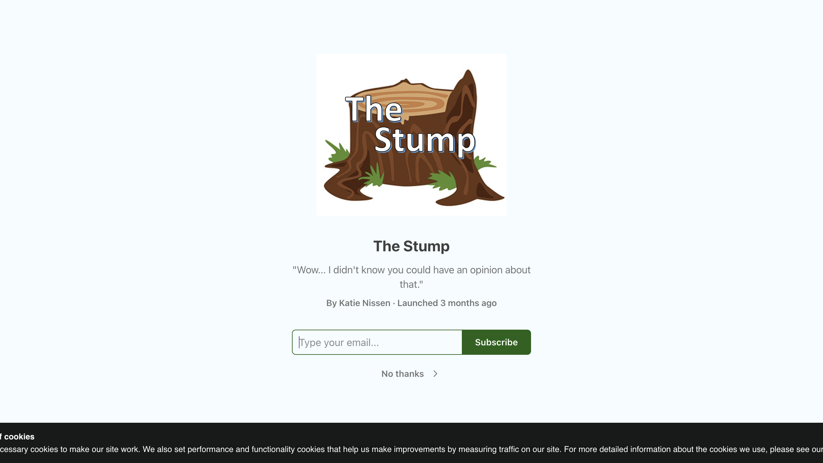 The Stump homepage
